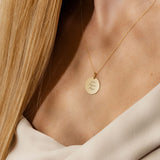 Coin mit Text & Kette