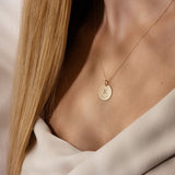 Monogram & Date Coin & Kette