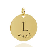Monogram & Date Coin & Kette
