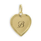 Vintage Herzanhänger mit Monogramm & Kette