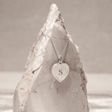 Vintage Herzanhänger mit Monogramm & Kette