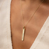 Timeless Tag mit Text & Kette