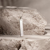 Timeless Tag mit Text & Kette