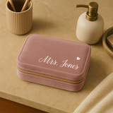 Personalisierbare Schmuckbox in Rosé